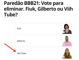 2 como votar no big brother brasil 2021? Paredao Bbb 21 Como Votar Para Eliminar Fiuk Gilberto Ou Viih Tube Internet Techtudo
