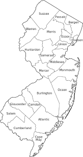 Bureau of the census shaded. Outline Of New Jersey Wikiwand