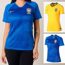 Camisa feminina brasil seleção brasileira azul 2019 original. Camisa Selecao Brasileira Feminina Camisola Brasil Azul E Amarela Moda Favela