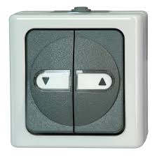 Kopp 561556004 Blue Electric Aufputz Feuchtraum Jalousie Schalter Umkehrsperre