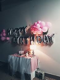 Happy Birthday Birthday Party Decoration Pink Aesthetic Wallpaper Ulang Tahun Ide Ide Kamar Tidur