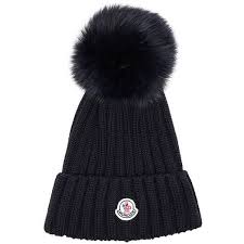 Moncler Fur Pom Ribbed Beanie 375 Liked On Polyvore Featuring Accessories Hats Moncler Pom Pom Beanie Fur Pom Pom Hat Fur Beanie Hat Fur Pom Pom Beanie