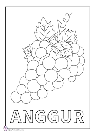 Buy gambar mewarna buah print posters on wallpart. Gambar Mewarnai Buah Anggur