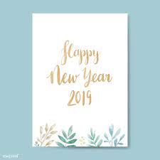 See more ideas about new year card, new year card design, card design. Download Premium Vector Of Happy New Year 2019 Watercolor Card Design Akvarelnye Otkrytki Novogodnie Otkrytki Pozdravitelnye Otkrytki Svoimi Rukami
