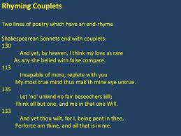 Most often, this kind of perfect rhyming is consciously used for artistic effect in the final position of lines within poems or songs. Ppt More Rhymes Triple Rhyme Three Syllables In The Word Rhyme Examples Icicles Bicycles Powerpoint Presentation Id 6159480