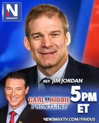 TODAY: Rep. Jim Jordan will join "Carl Higbie FRONTLINE" to analyze the  Biden era timeline amid new revelations about the former president's mental  acuity and his recent cancer diagnosis — 5PM ET