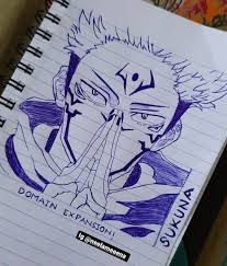 Sukuna Drawings Pen Drawing Art