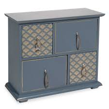 Boite 4 Tiroirs Bleue Milord Tiroir Mobilier De Salon Mobilier