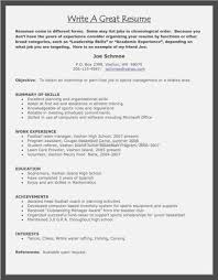 resume examples describe yourself
