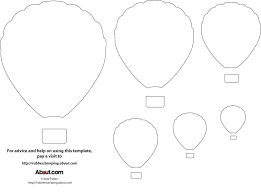 12 Free Printable Templates Balloon Template Hot Air Balloon Craft Printable Patterns
