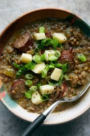 Slow Cooker Lentil Soup With Sausage And Apples Recipe Recipe Slow Cooker Lentils Slow Cooker Lentil Soup Lentil Sausage Soup