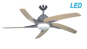 The ceiling fan w/light are controlled by a remote control device. Fantasia Elite Viper Plus 44 Stainless Steel Ceiling Fan Remote Control Led Light 116028