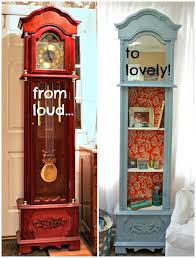 repurpose grandfathered shelving repurposed grandfather clock furniture diy repurposed furniture