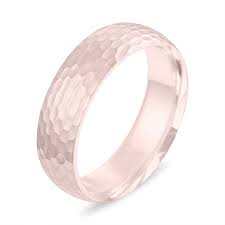 3.9 out of 5 stars. Hammered Finish Wedding Band Mens Wedding Ring Rose Gold Womens Matte Finish Wedding Ring 6 Mm Wedding Band Unique