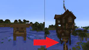 Easy minecraft building system with. Let S Transform A Minecraft Witch Hut Witch Hut Minecraft Houses Blueprints Minecraft House Designs