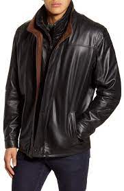 Men S Remy Leather Leather Jacket With Removable Inset Bib Size 38 Black In 2020 Leather Jacket Mens Clothing Styles Mens Winter Coat