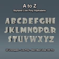 The word ovoid emerged in the early 19th century from the fren Alphabet 3d Models From 3docean