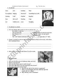 It's like the trivia that plays before the movie starts at the theater, but waaaaaaay longer. Nightmare Before Christmas Esl Worksheet By Mimi Ngh