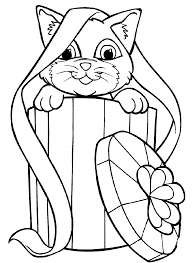 Coloring sheet two kittens playing. Pin On Holiday Coloring Pages