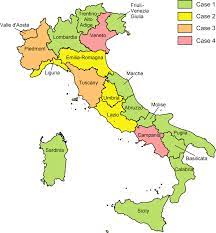 Italy is composed of 20 regions, which are outlined in gray on the map. Names Of The Italian Regions And Type Of Datasets Provided By The Download Scientific Diagram