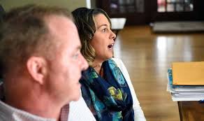 Victim's mother in handcuffs after yelling at Glenn Collins' mom at bail  hearing