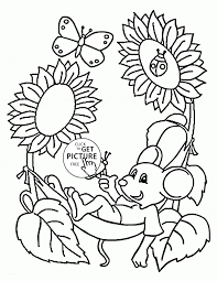 By best coloring pagesmarch 23rd 2017. Coloring Pages Spring Pdf Pagess Unique Cute Mouse And Page For Kids Seasons Colouring Mandala Springtime Sheets Printable Pictures Free Oguchionyewu