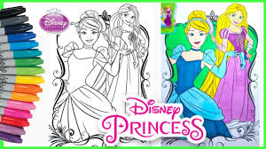 Mewarnai princess apk 1 0 oleh coloringjocs permainan. Mewarnai Gambar Putri Cinderella Rapunzel Disney Princess Coloring Book Pages Youtube