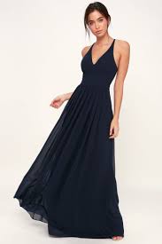 Love Spell Navy Blue Lace Back Maxi Dress Formal Dresses Long Dresses Navy Blue Bridesmaid Dresses