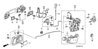 07 honda pilot belt diagram. Rear Door Locks Outer Handle 2007 Honda Pilot 5 Door Ex 4wd Ka 5at