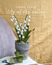 Lily of the valley can live for decades in cool climates, but doesn't survive for long in hot weather. Crepe Paper Lily Of The Valley Flower Pattern Tutorial Lia Griffith