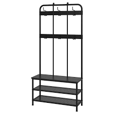 Pinnig Coat Rack With Shoe Storage Bench Black Ikea Bench With Shoe Storage Ikea Shoe Rack Shoe Storage