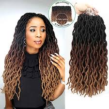 Anyone can definitely rock dreadlocks. Amazon Com Eliza Wavy Gypsy Locs Ombre Crochet Hair 18 8packs Lot Goddess Locs 100 Kanekalon Fiber Faux Locs African Roots Dreadlocs Synthetic Braiding Hair Extensions For Black Women 18 Om3t30 27 Beauty