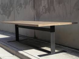This dining table offers a contemporary yet rustic vibe and can extend to fit up to 8 people. 63 Ideas Metal Table Legs In 2021 Metal Table Legs Table Legs Metal Table