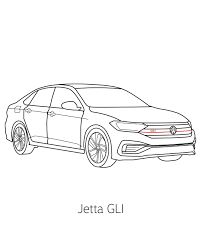 Jetta Gli Vw Coloring In 2020 Coloring Books Alleviate Stress Jetta Gli
