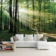 Forest Wallpaper Forest Wall Mural Landscape Nature Wallpaper Trees Wall Mural Landscape Wallpaper 3d Wallpaper Non Pasted In 2021 Forest Wall Mural Forest Wallpaper Mural Wallpaper