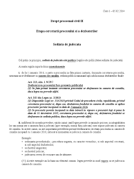 Puterea de lucru judecat este reglementată de art. Procedura Civila Semestrul Ii