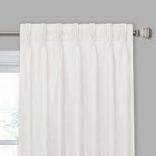 Chadmade back tab/rod pocket grey 52wx102l inch (set of 2 panels) solid thermal insulated blackout curtain drape. Chenille Pinch Pleat Back Tab Window Curtain Panel Bed Bath Beyond