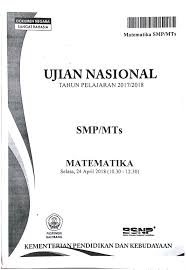Check spelling or type a new query. Soal Dan Kunci Jawaban Ujian Nasional Smp 2018 Ipa Masnurul