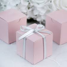 100 Pcs 3 X 3 Favor Boxes Rose Gold Blush Gold Wedding Favors Rose Gold Wedding Favors Pink Favours