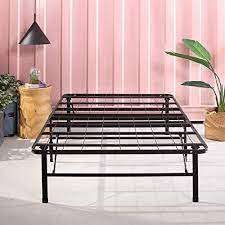 Twin steel bed frame metal platform beds with heavy duty steel 14 bed frame. Zinus Smartbase Zero Assembly Mattress Foundation 14 Inch Metal Platform Bed Frame No Box Spring Needed Sturdy Steel Frame Underbed Storage Narrow Twin Buy Online At Best Price In Uae Amazon Ae
