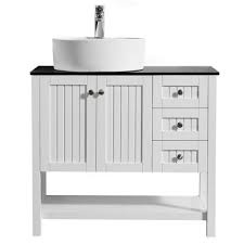 An 18 inch bathroom vanity is perfect for smaller bathrooms. Vessel Bathroom Vanities Bath The Home Depot