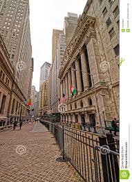Wall Street Street View Street View Of New York Stock Exchange On Wall Street Editorial Stock Image  - Image Of City, Flag: 70649954