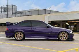 Photoshoot Techno Violet Purple Bmw E36 M3 With Bronze Wheels Bmw Bmw E36 Bronze Wheels