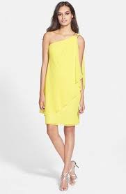 Laundry By Shelli Segal One Shoulder Drape Chiffon Dress Available At Nordstrom Nordstrom Dresses Dresses Fashion Dresses