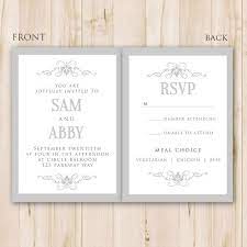 Elegant Wedding Invitation Template Photoshop Psd Instant Etsy Wedding Invitation Card Template Elegant Wedding Invitation Card Wedding Invitation Templates