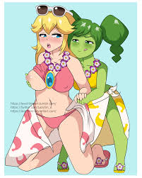 Lewd-time — An commission of Princess peach and Mimi from...