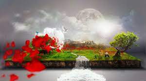 خلفية الاسبوع الطبيعة في الخيال hd 61 مداد الجليد art painting background
