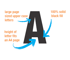 Here's an entire bubble letter printable alphabet a to z, including a . Printable Alphabet Letters Print Big Letters Print Big Numbers A4 Size