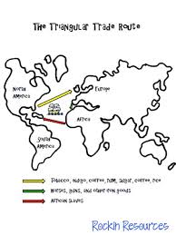 Great Way To Teach Triangular Trade Route Includes A Writing Activity Too Social Studies Elementary Social Studies Lesson 4th Grade Social Studies