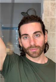 Long Hair Wavy Hair Men